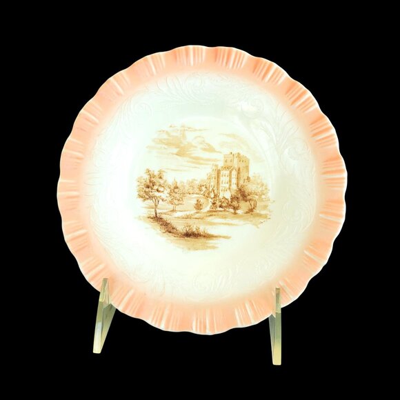 1930s Bread Plate Cremax Castle Macbeth Evans 1930s Monax Depression Glass - Picture 9 of 11